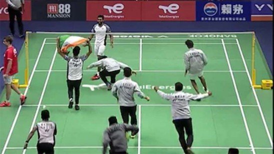 തോമസ് കപ്പ് ബാഡ്മിൻ്റണിൽ ആദ്യമായി ഇന്ത്യയ്ക്ക് കിരീടം