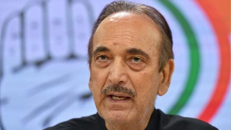 ഗുലാം നബി ആസാദ് കോൺഗ്രസിൽ നിന്നും രാജിവെച്ചു