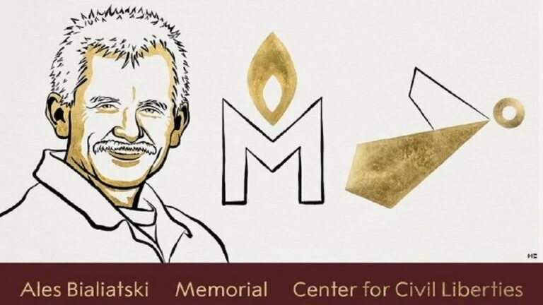 സമാധാന നൊബേൽ അലിസ് ബിയാലിയാട്സ്കിക്കും റഷ്യൻ യുക്രൈൻ മനുഷ്യാവകാശ സംഘടനകൾക്കും