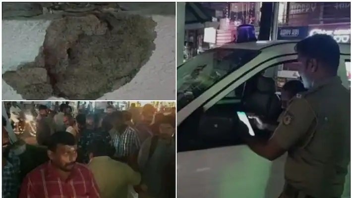 എടപ്പാൾ ടൌണിൽ പൊട്ടിത്തെറി, പരിഭ്രാന്തരായി ജനം