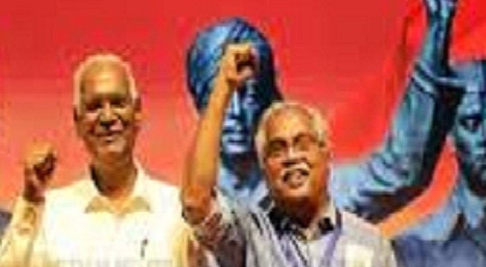 ഭാരത് ജോഡോ യാത്ര സമാപന ചടങ്ങിൽ ഡി രാജയും ബിനോയ് വിശ്വവും