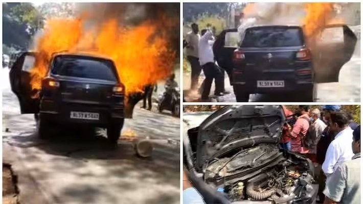 യുവതിയുടെ പ്രസവത്തിനായ് ആശുപത്രിയിലേക്ക് പുറപ്പെട്ട കാർ കത്തി, ഗർഭിണിയും ഭർത്താവും വെന്തു മരിച്ചു