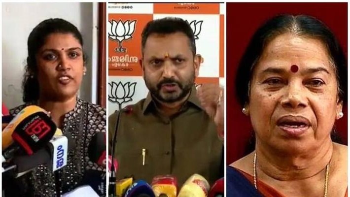 കെ സുരേന്ദ്രൻ്റെ അധിക്ഷേപം നിന്ദ്യം- പി കെ ശ്രീമതി; മറുപടി പറയാൻ സംസ്കാരം അനുവദിക്കുന്നില്ല- ചിന്ത ജെറോം