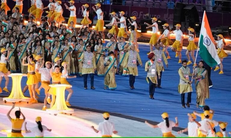 ‘ഏഷ്യൻ ഗെയിംസ് 2022’ ന് തിരിതെളിഞ്ഞു