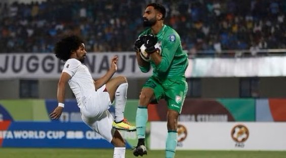 ലോകകപ്പ് യോഗ്യതാ റൗണ്ടില്‍ ഖത്തറിനോട് മൂന്ന് ഗോൾ വഴങ്ങി ഇന്ത്യ