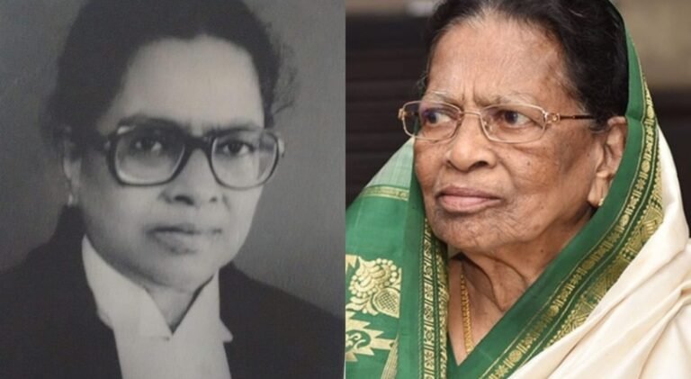 ജസ്റ്റിസ് എം. ഫാത്തിമ ബീവി അന്തരിച്ചു, സുപ്രീം കോടതിയിൽ ജസ്റ്റീസ് പദവിയിൽ എത്തിയ ആദ്യ വനിത
