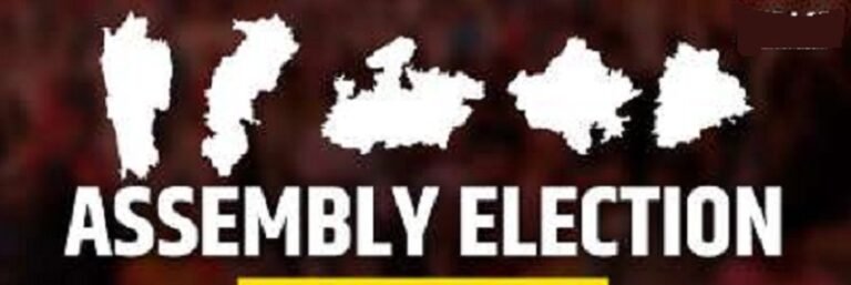 മധ്യപ്രദേശിലും രാജസ്ഥാനിലും ബിജെപി മുന്നേറ്റം, ഛത്തീസ്ഗഡിലും തെലങ്കാനയിലും കോൺഗ്രസ് മുന്നിൽ