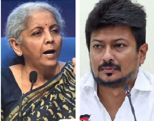 ചോദിച്ചത് അഛൻ്റെ സ്വത്തല്ലെന്ന് ഉദയനിധി സ്റ്റാലിൻ, പ്രളയ സഹായം നിഷേധിച്ചതിന് പിന്നാലെ ധനമന്ത്രി നിർമ്മല സീതാരാമനുമായി വാക് പോര്