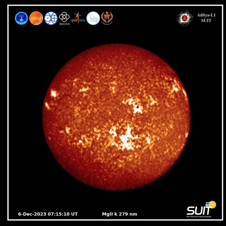 സൂര്യൻ്റെ ആദ്യത്തെ ഡിസ്ക് ഇമേജ് പകർത്തി ആദിത്യ L1